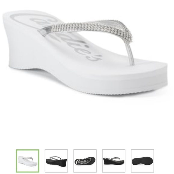 candies flip flops wedge